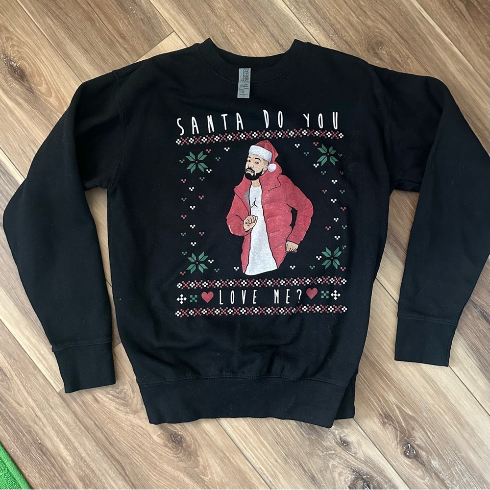 Drake Holiday Crewneck Sweater - Santa Do You Love Me